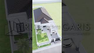 Desain Denah Rumah Minimalis Klasik Modern 10x23 Meter rumahgaris housedesign [upl. by Llerraj]