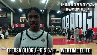 Efeosa Oliogu BioSteel AllCanadian Highlights amp Interview 2023  Overtime Elite [upl. by Asiil721]