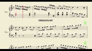 Inocencia Partitura Fácil de Piano Innocence Easy Sheet Music for piano beginners [upl. by Carrelli]