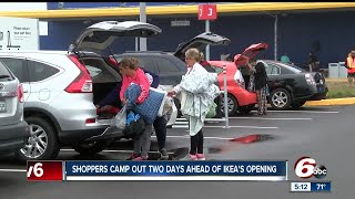 Fishers IKEA opening attracts hundreds of campers [upl. by Aeet311]