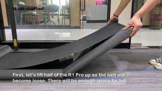 How to lubricate a treadmill belt for your WalkingPad R1 Pro  A1  A1 Pro [upl. by Robillard]