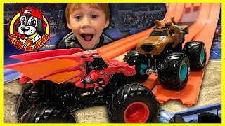 Monster Jam Toys  Bakugan Dragonoid vs Scooby Doo  5 CHAMP RAMP RACE ft Freestyle Highlights [upl. by Cointon]