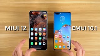 MIUI 12 VS EMUI 101  COMPARISON [upl. by Hanni]