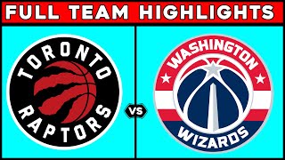 Toronto Raptors vs Washington Wizards  Full Team Highlights  Oct 20 2023 [upl. by Yahsan]