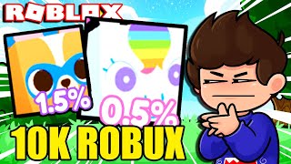 GASTO 10K ROBUX BUSCANDO las MASCOTAS HUGE del HUEVO EXCLUSIVO de PET SIMULATOR X Roblox [upl. by Mehalek]