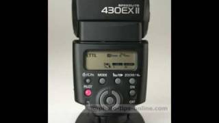 Canon Speedlite 430EX II flash slideshow [upl. by Jerrold]