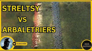 AOE 4 Who Wins l 133 Streltsy vs 200 Arbaletriers [upl. by Nevanod221]