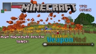 Minecraft Mod  Balkons Weapons mod 147 [upl. by Atazroglam524]