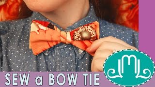 How to Sew a Bow Tie  Last Minute Laura [upl. by Bob]