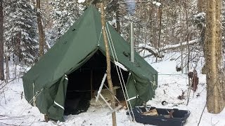 HEX M1950 5 MAN ARCTIC TENT  KNICO ALASKAN JR [upl. by Lemart311]