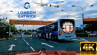 Driving to London Gatwick Airport North Terminal Long stay car park M1 M25 M23 A23 Travel vlog 4K [upl. by Laehcim933]