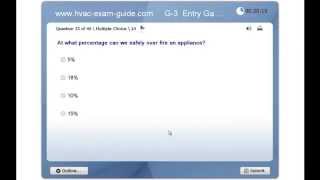 HVAC Exam Guide Practice  Gas Technician Test G3 Entry Level [upl. by Kirimia699]