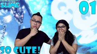 That Time I Got Reincarnated as a Slime Episode 1 Reaction and Review THIS IS CUTE AND FUNNY 😂 [upl. by Syxela]