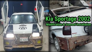 Kia Sportage 2002 Modification amp Sunroof Installation [upl. by Adnauqaj]