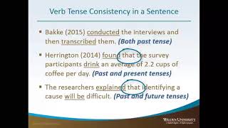 Verb Tense Consistency in a Sentence [upl. by Mehala]