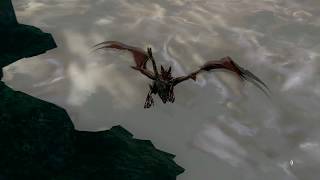 Hellkite Dragon flight at the Undead Burg [upl. by Rotsen618]