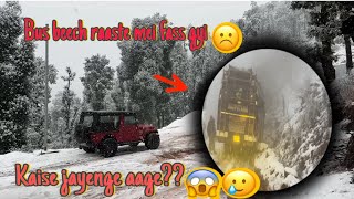 Snowfall dekhne jaa rhey they pr raaste hua block UDHAMPUR TO PANCHERI PART1 [upl. by Atirihs]