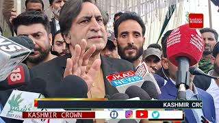 Sajad Lone addresses massive joint rally with DDC Chairman Nazir Khan in BeerwahBudgamThousands [upl. by Adnesor]