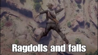 RED DEAD ONLINE BRIDGE GLITCH Ragdolls and falls HD [upl. by Neleb66]