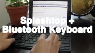 How to work remotely using your iPad Splashtop amp Bluetooth keyboard [upl. by Nilyarg]