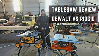 Table Saw Comparison DeWalt vs Ridgid DONT MAKE THE SAME MISTAKE I DID [upl. by Bucella]