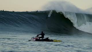 Historic Mavericks Surf Witness the Wave of the Year with Grant Twig Baker [upl. by Fifine651]