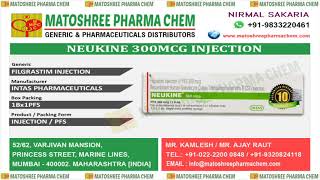 Neukine300McgInjection Leading Suppliers in India • Matoshree Pharma Chem [upl. by Elam798]