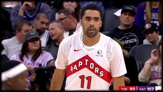 Jontay Porter Makes the 3Pointer  RAPTORS vs KINGS [upl. by Pudendas539]