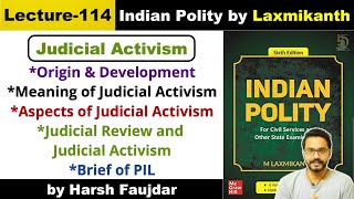 L114 What is Judicial Activism  Judicial Review vs Judicial Activism  Polity by Laxmikanth UPSC [upl. by Odragde]