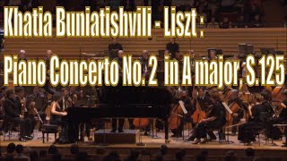 Khatia Buniatishvili  Liszt  Piano Concerto No 2 in A major S125  Concert in Paris [upl. by Sherman]