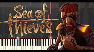 Stitchers Sorrow Sea Shanty from quotSea of Thievesquot  Synthesia Piano Tutorial  MIDI  FREE SHEETS [upl. by Rratsal216]