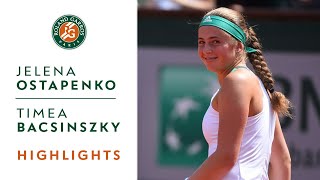 Jelena Ostapenko v Timea Bacsinszky Highlights  Womens SemiFinal 2017  RolandGarros [upl. by Cirdnek673]