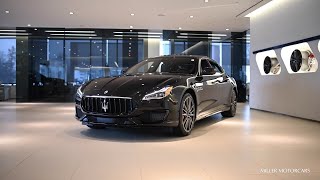 NEW 2021 Maserati Quattroporte Walk Around [upl. by Kcerred]