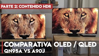 Comparativa Sony OLED A90J vs Samsung QLED QN95A Películas y contenido HDR [upl. by Fagaly194]