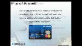 Comdata MasterCard Paycard Overview [upl. by Sax973]