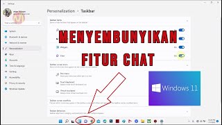 Cara Menyembunyikan Chat di Taskbar Windows 11 [upl. by Meridith]