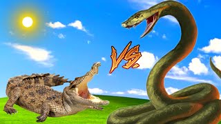 Crocodile vs Snake Fight With SHINCHAN vs CHOP Epic Battle Mafia Gaming [upl. by Richella54]