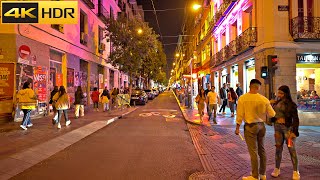 😈 Madrid After Dark 😈  Madrid Spain Night Walk  October 2022 4K HDR [upl. by Iret]