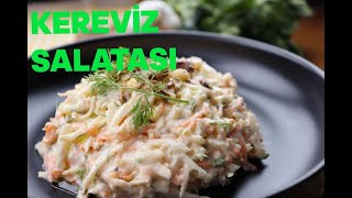 YOĞURTLU KEREVİZ SALATASI SALATA TARİFLERİHAVUÇLU CEVİZLİ KEREVİZ SALATASI TARİFİDİYET YEMEKLER [upl. by Anele]