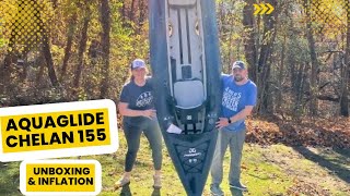 Aquaglide Chelan 155 Unboxing amp Inflation  Tandem Inflatable Kayak [upl. by Portingale]