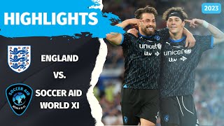 Soccer Aid for UNICEF 2023  OFFICIAL Match Highlights [upl. by Galan]