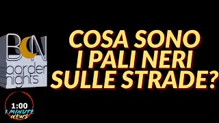 COSA SONO I PALI NERI SULLE STRADE  1 Minute News [upl. by Mahmud]