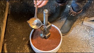 An unconventional way to pour Babbitt bearings [upl. by Salvador]