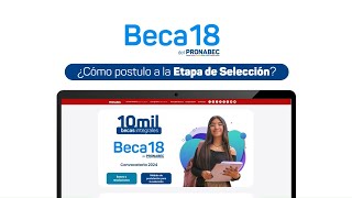 Beca 182024 tutorial de postulación para la SELECCIÓN [upl. by Ayek]