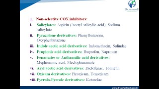 NSAIDs  NonSteroidal AntiInflammatory Drugs  Lecture 2  By Prof K R Rathod [upl. by Natsyrk]