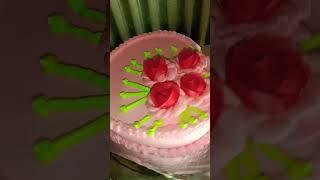 anniversary cake design☺youtube viralvideo cake anniversary 🥰 [upl. by Yvi]