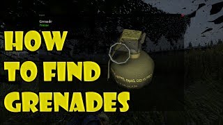 DayZ Standalone  How To Find Grenades [upl. by Aimit672]