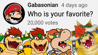 Who Is Your Favorite Bowser [upl. by Auqcinahs272]