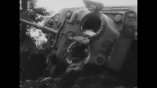 Destroyed M4 Sherman tanks in Normandy [upl. by Aicileb]