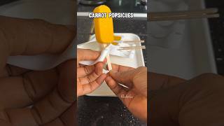 CARROT POPSICLES goviral recipe popsicle shorts [upl. by Anilasor]